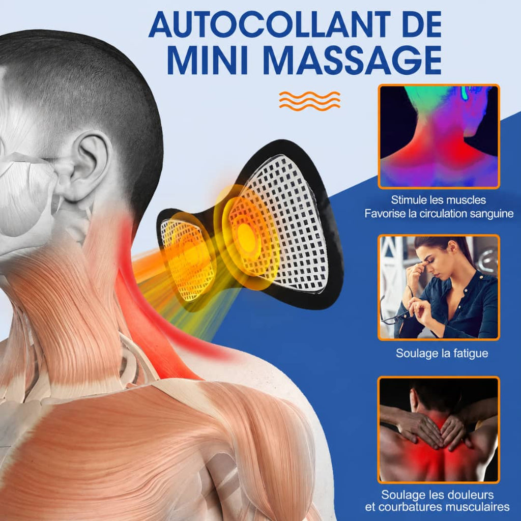 Patch de Massage Musculaire EMS-Soulagement et Relaxation